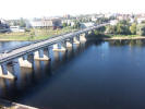Псков, вид с Власьевской башни на Ольгинский мост
