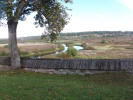 Тригорское, вид с места, где находится родовое кладбище Вындомских – Осиповых – Вульфов, на реку Сороть и ближайшие окрестности